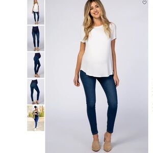 PinkBlush Maternity - Maternity Jeans- Blue Jeans- Worn ONCE!